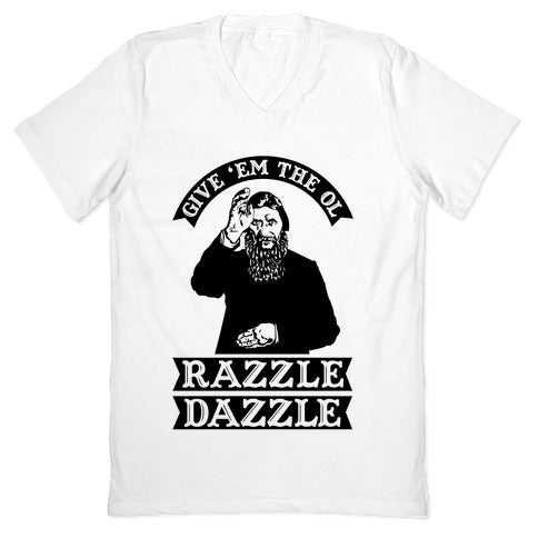 Give 'Em the Ol Razzle Dazzle Rasputin V-Neck